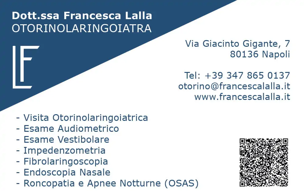 Realizzati biglietti da Visita dott. Francesca Lalla